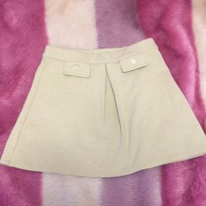 Janie and Jack beige cotton skirt